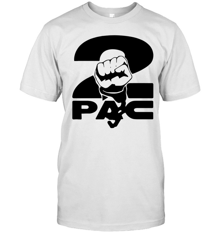 2pac Fist Overlap Old School Black Panther Logo Unisex T-Shirt