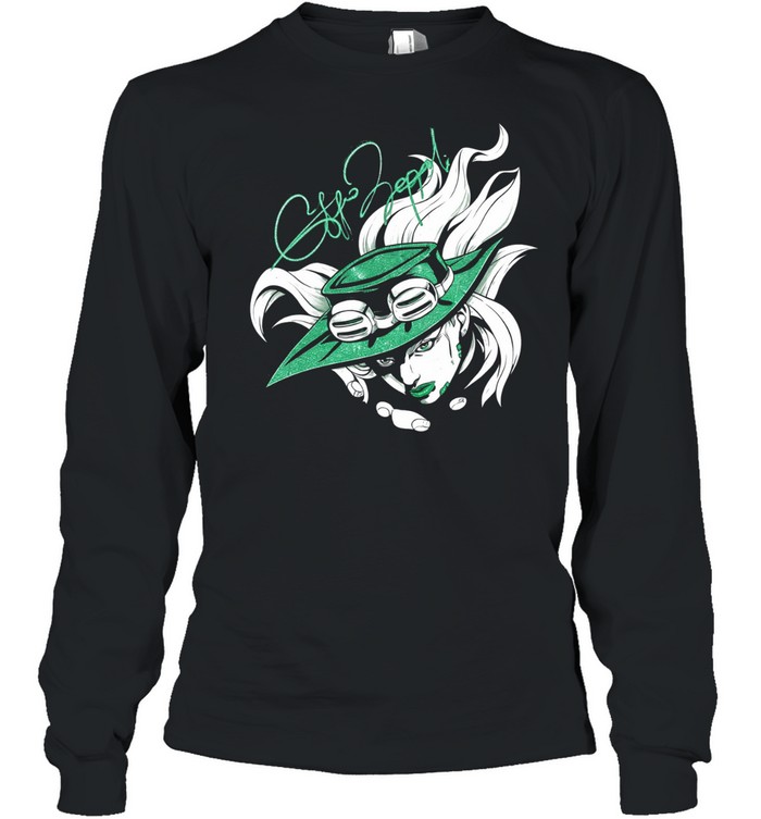 Anime Cowboy Western Style Portrait Long Sleeve Tee