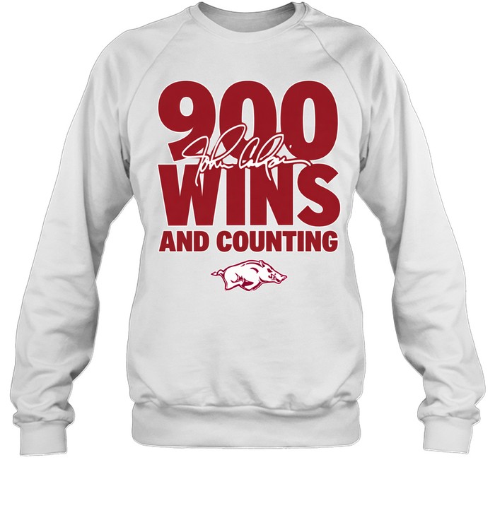 Arkansas Razorbacks basketball coach John Calipari 900 wins and counting Sweatshirt