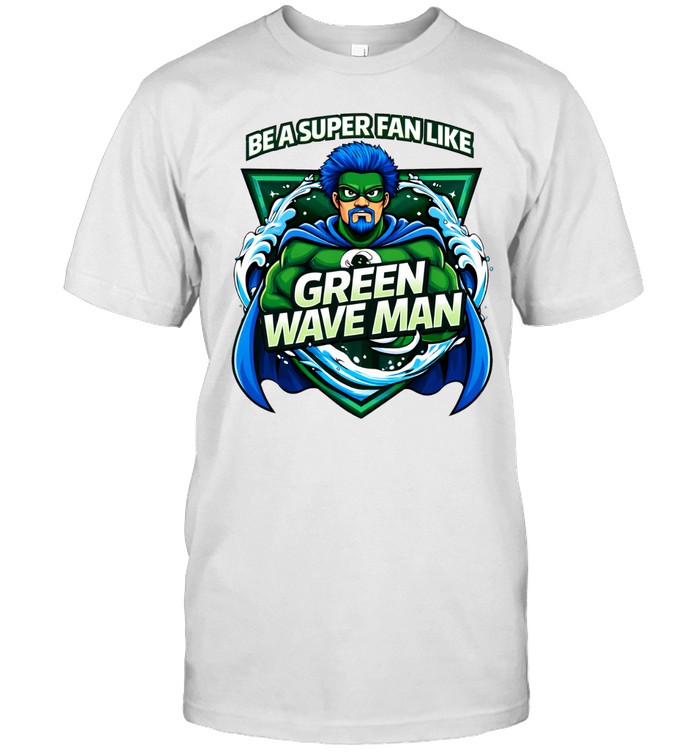 Be a superfan like green wave man Unisex T-Shirt