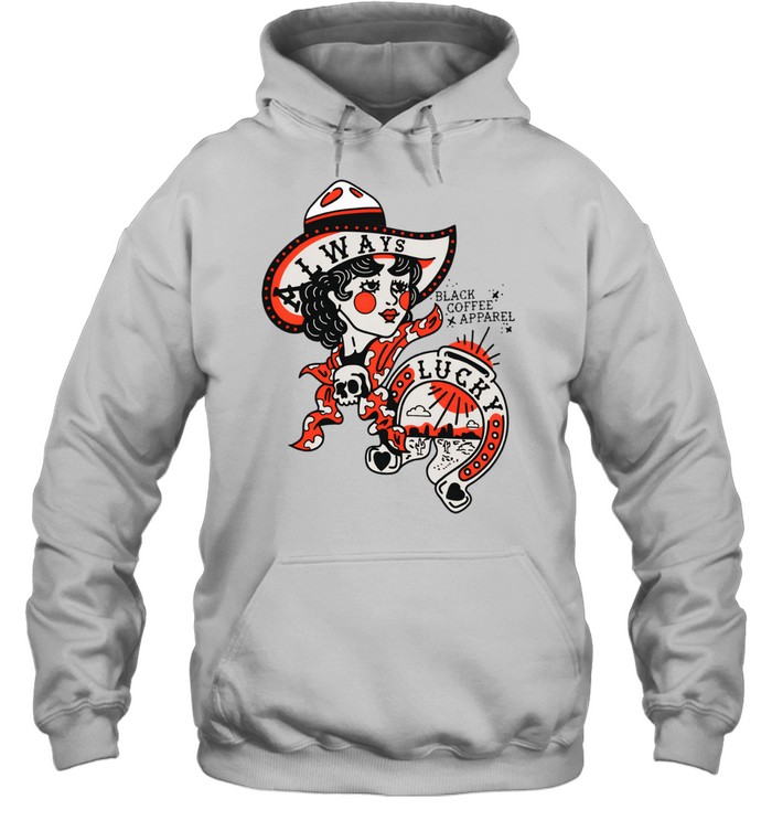 Black Coffee Apparel Always Lucky Raglan Hoodie