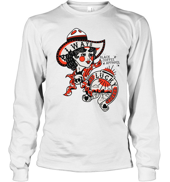 Black Coffee Apparel Always Lucky Raglan Long Sleeve Tee