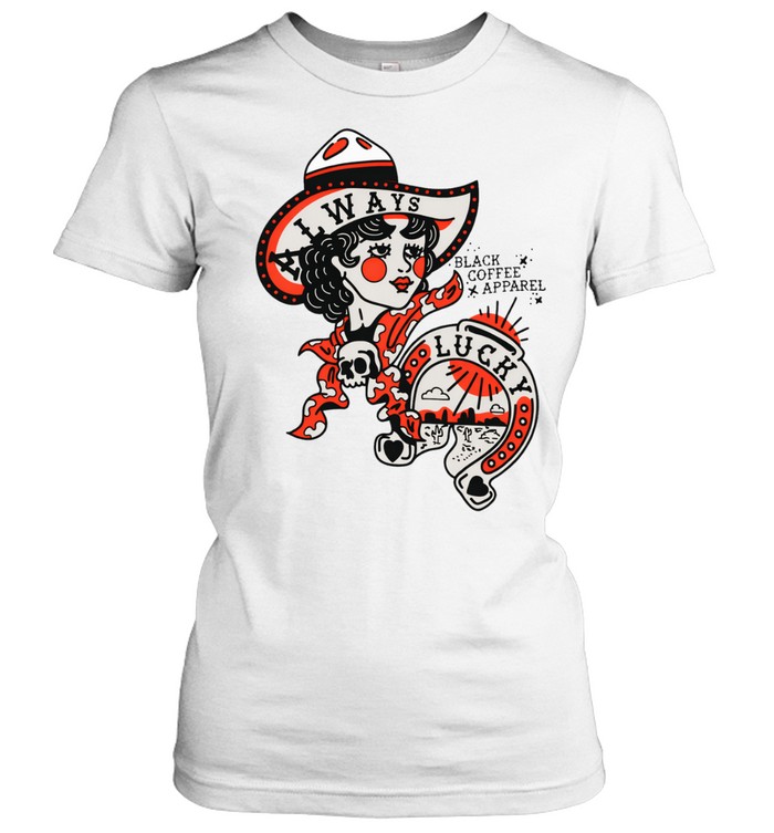 Black Coffee Apparel Always Lucky Raglan Women T-Shirt