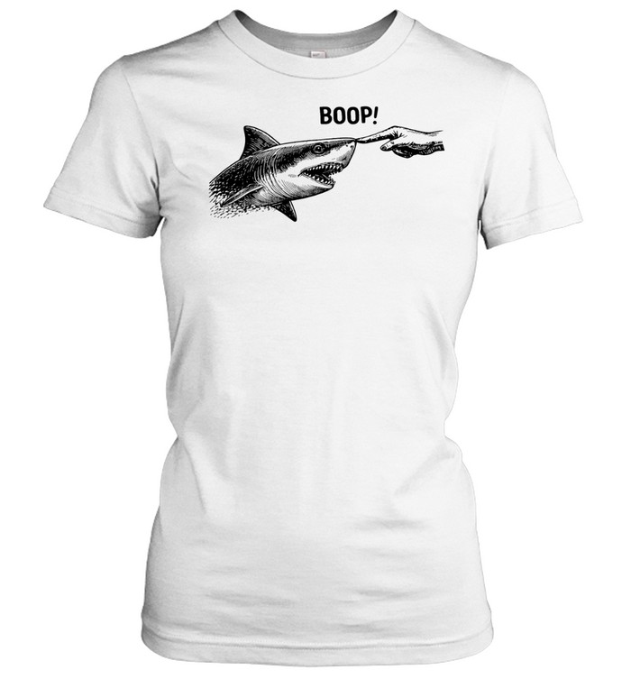 Boop Shark Meme Shark Humor Women T-Shirt