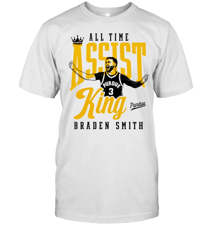 Braden Smith Assist King All Time Purdue Boilermakers Unisex T-Shirt