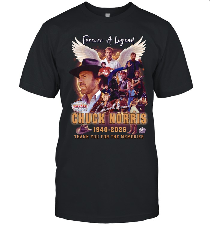 Chuck Norris Forever A Legend 1940 2026 Thank You For The Memories Tribute Unisex T-Shirt