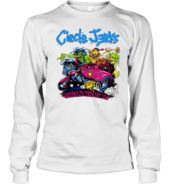 Circle Jerks World Tour 2026 With Gorilla Biscuits And Negative Approach Long Sleeve Tee