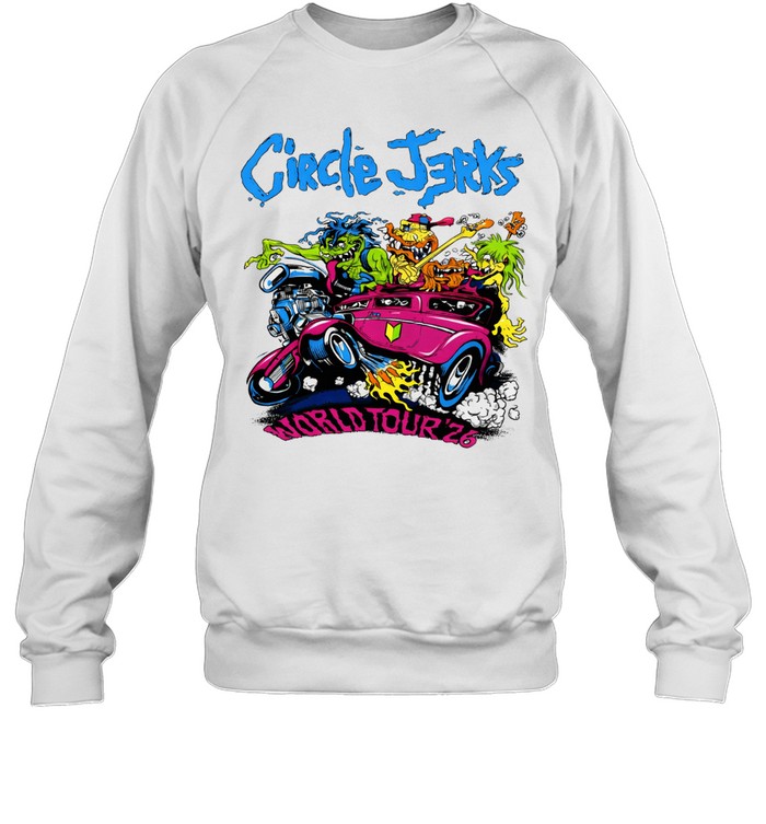 Circle Jerks World Tour 2026 With Gorilla Biscuits And Negative Approach Sweatshirt