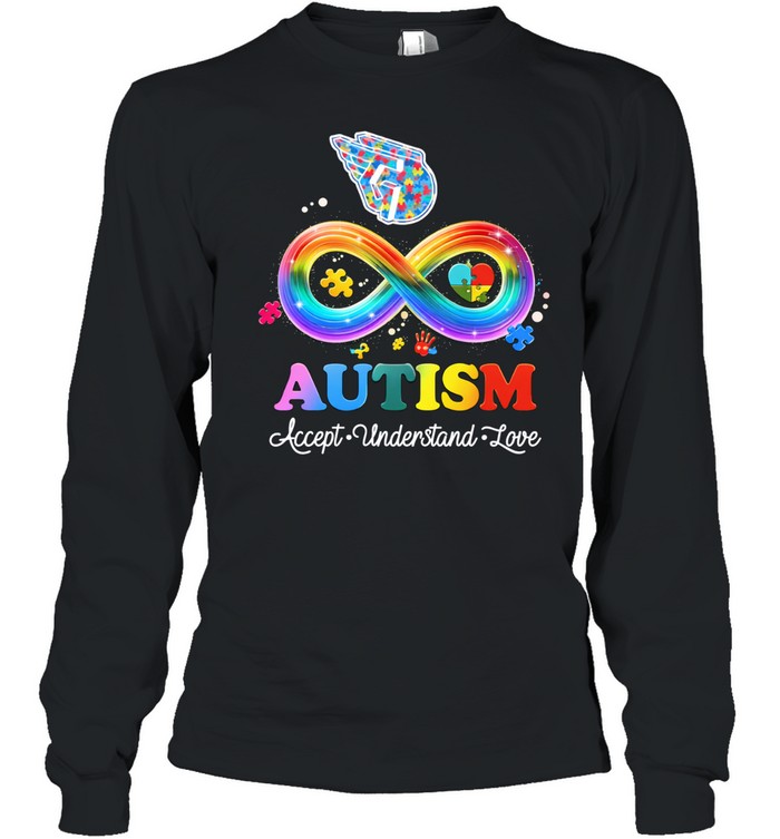 Cleveland Guardians Autism Accept Understand Love Long Sleeve Tee