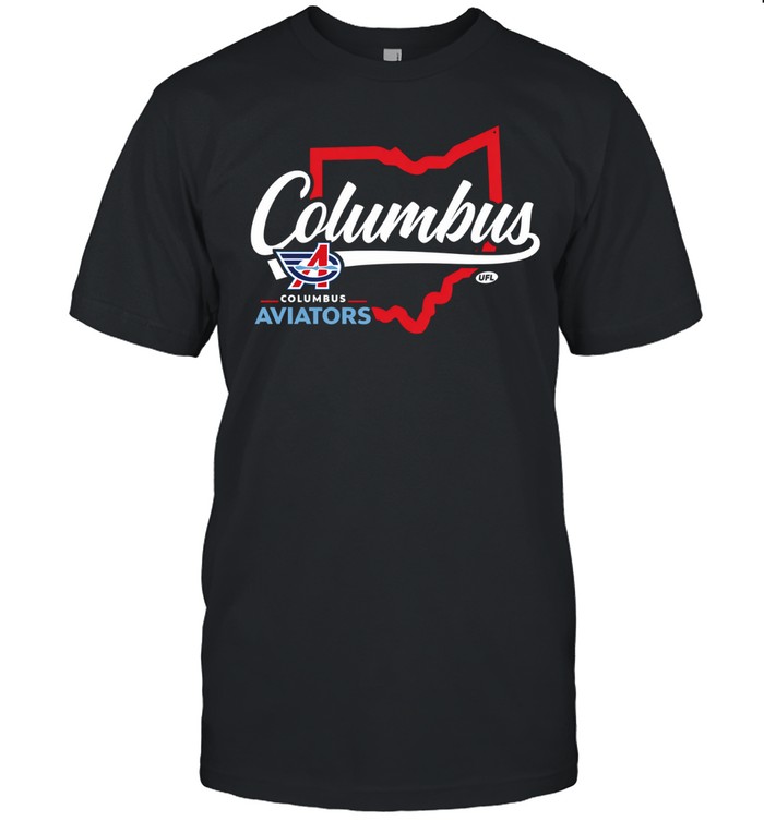 Columbus Aviators UFL state outline Unisex T-Shirt