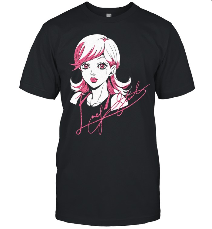 Cute Anime Girl Pink Hair Portrait Aesthetic Unisex T-Shirt