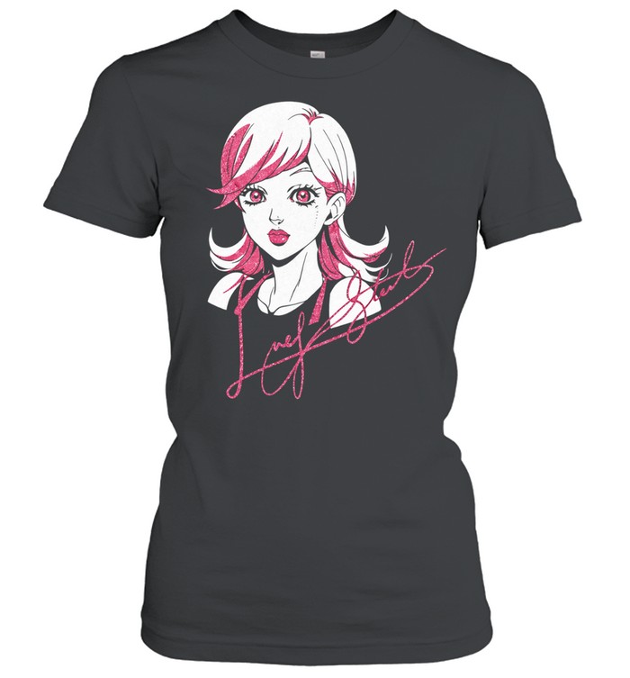 Cute Anime Girl Pink Hair Portrait Aesthetic Women T-Shirt