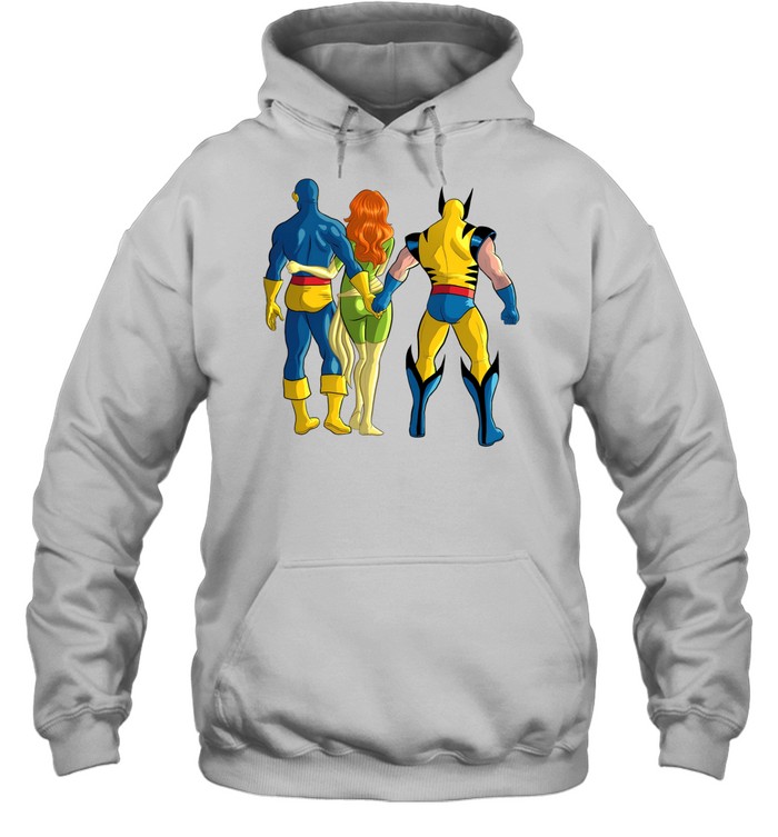 Cyclops and Wolverine cheating behind Jean Grey Hoodie