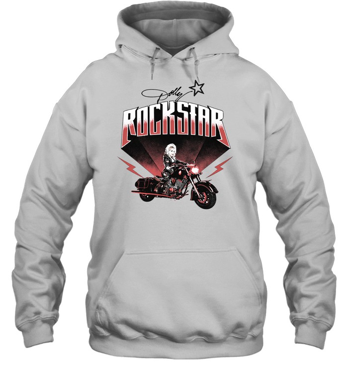 Dolly Parton Rockstar Biker Lightning Hoodie