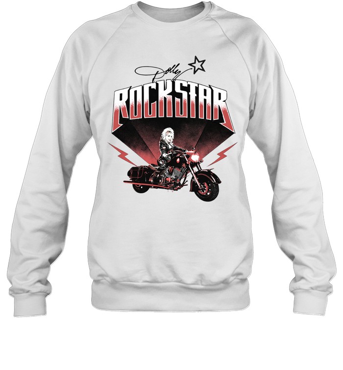 Dolly Parton Rockstar Biker Lightning Sweatshirt