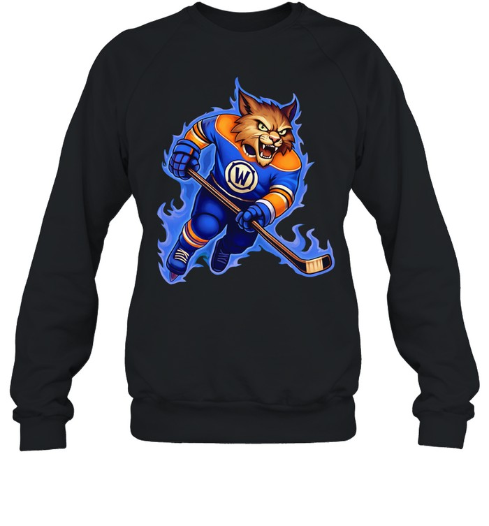 Edmonton Oilers Hunter the Lynx mascot player Sweatshirt