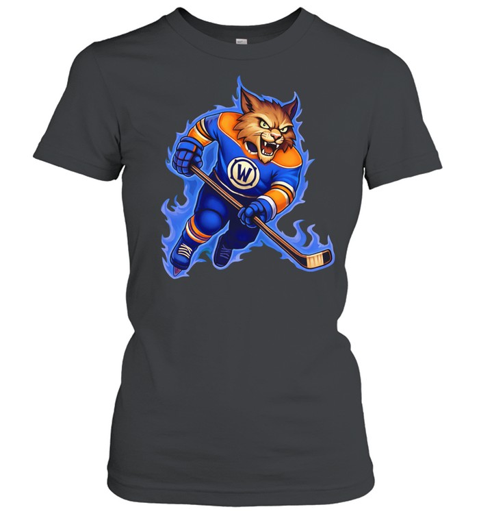 Edmonton Oilers Hunter the Lynx mascot player Women T-Shirt