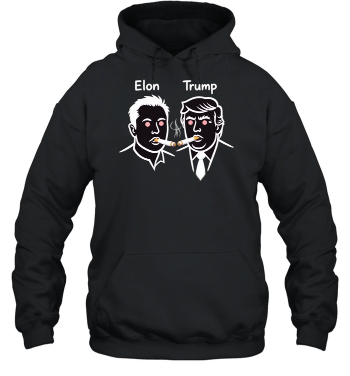 Elon Trump smoke Hoodie