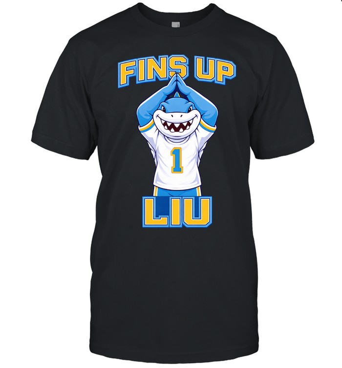 Fins up LIU Sharks mascot Unisex T-Shirt