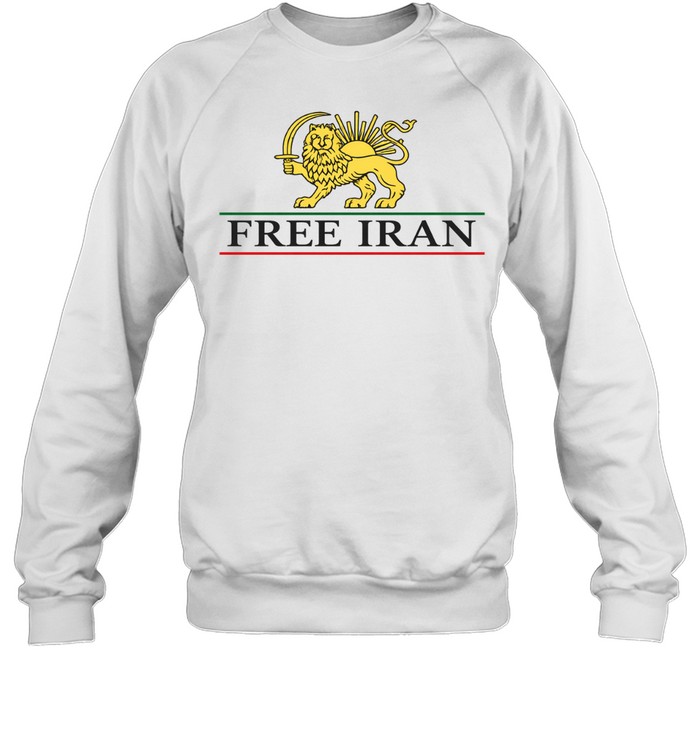 Free Iran Lion and Sun Emblem Sweatshirt