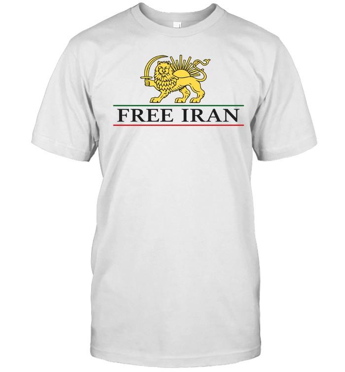 Free Iran Lion and Sun Emblem Unisex T-Shirt