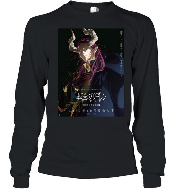 Frieren Beyond Journey’s End Season 3 Releases On October 2027 Long Sleeve Tee