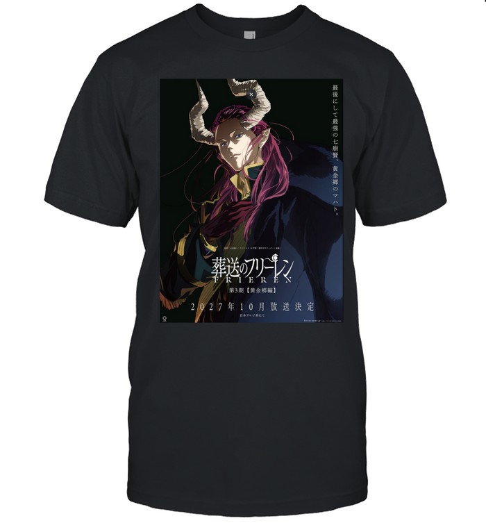 Frieren Beyond Journey’s End Season 3 Releases On October 2027 Unisex T-Shirt