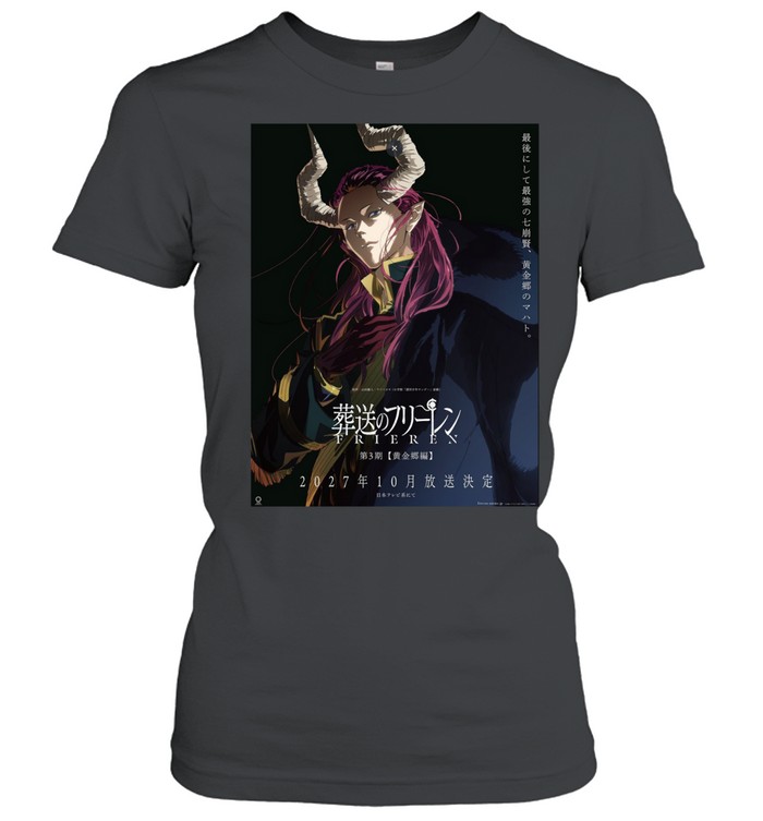 Frieren Beyond Journey’s End Season 3 Releases On October 2027 Women T-Shirt