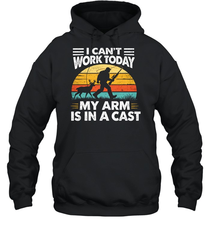 Funny Fishing For Men Women Fisherman Arm Cast Fish Hoodie