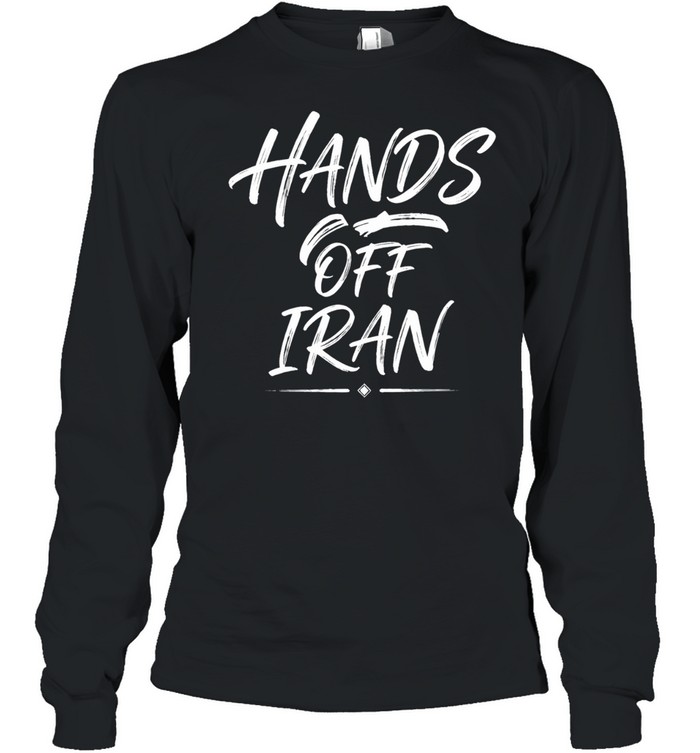 Hands Off Iran Long Sleeve Tee