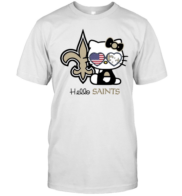 Hello Kitty New Orleans Saints Unisex T-Shirt