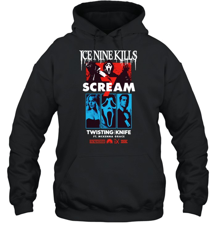 Ice Nine Kills Scream 7 Twisting Knife Curtain Call Hoodie