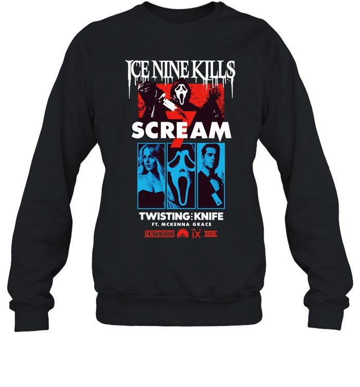 Ice Nine Kills Scream 7 Twisting Knife Curtain Call Sweatshirt
