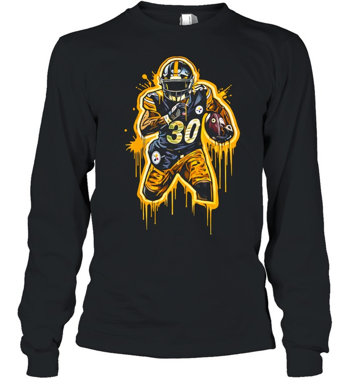 Jaylen Warren Pittsburgh Steelers Jay Dub 30 graffiti Long Sleeve Tee