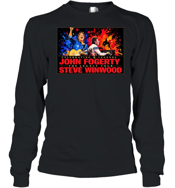 John Fogerty With Steve Winwood Celebrating 2 Legends The Legacy Tour 2026 Long Sleeve Tee