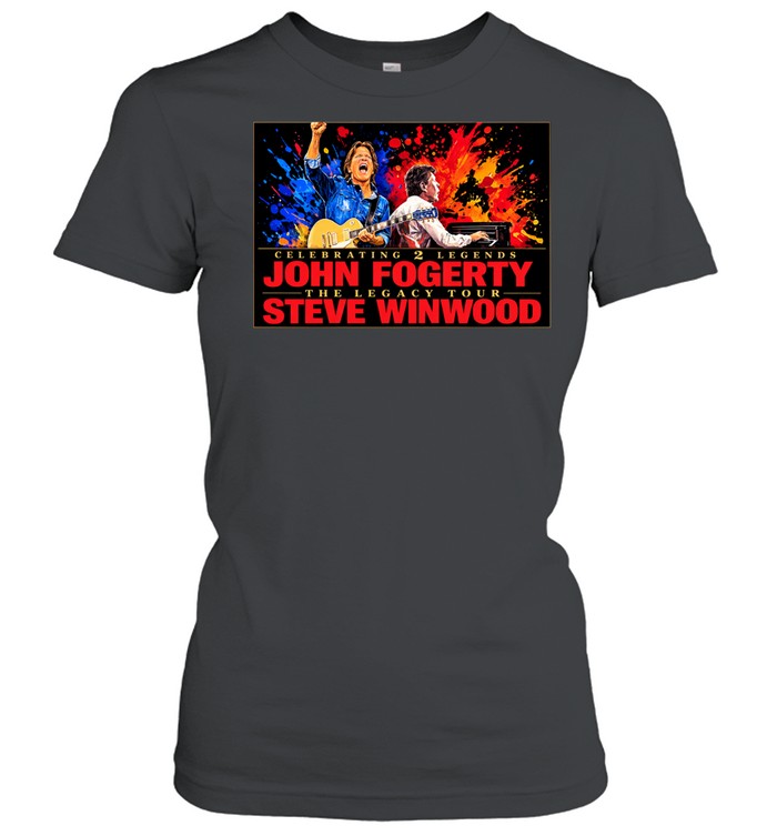 John Fogerty With Steve Winwood Celebrating 2 Legends The Legacy Tour 2026 Women T-Shirt