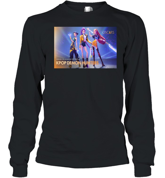 K-Pop Demon Hunters Winner Oscar For Animated Feature Film Long Sleeve Tee