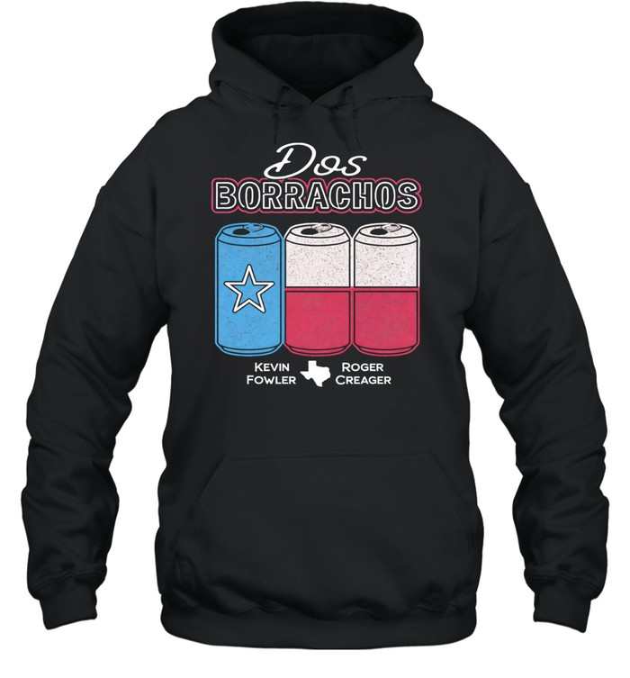 Kevin Fowler Roger Creager Dos Borrachos Beer Can Flag Hoodie