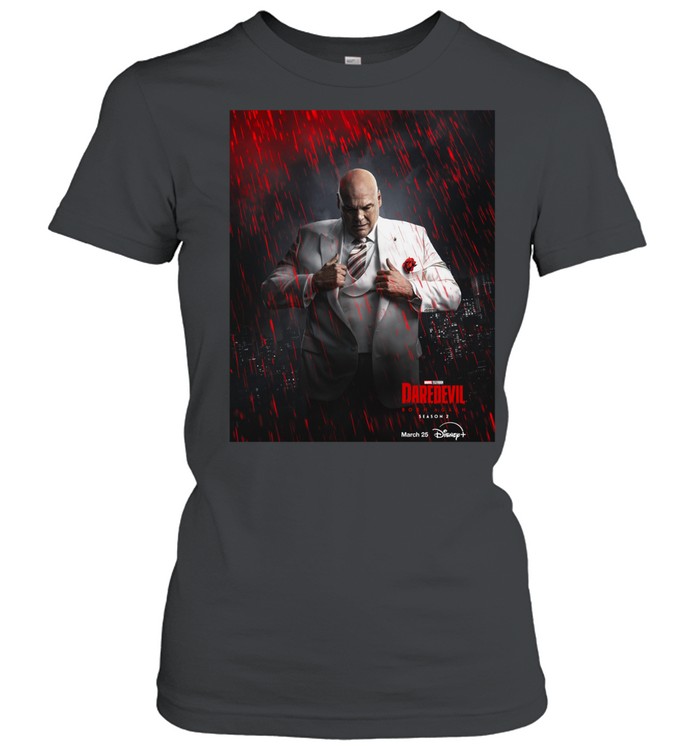 Kingpin Returns On Daredevil Born Again Season 2 On March 24 2026 Women T-Shirt