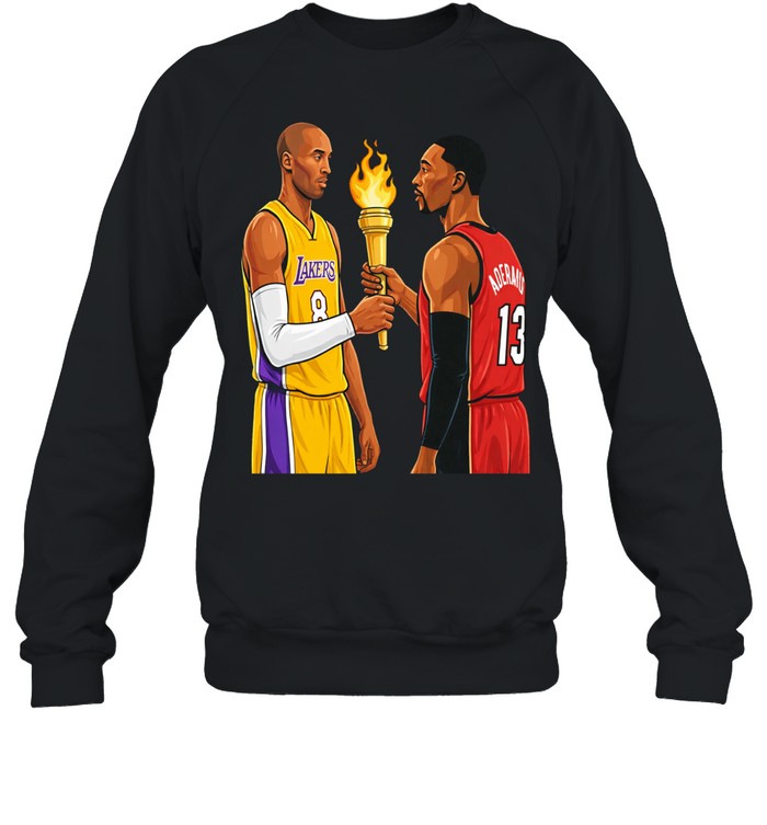 Kobe Bryant and Adebayo passing the torch Sweatshirt