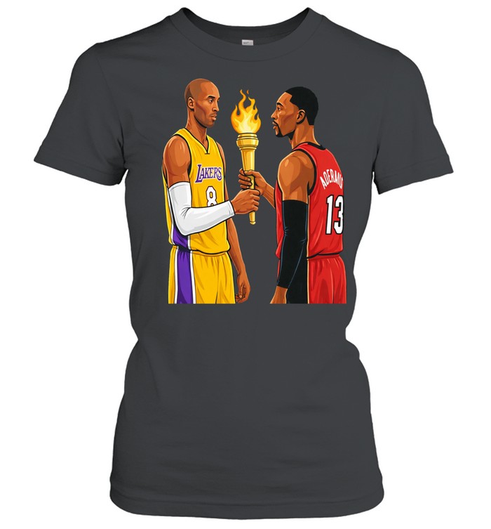 Kobe Bryant and Adebayo passing the torch Women T-Shirt