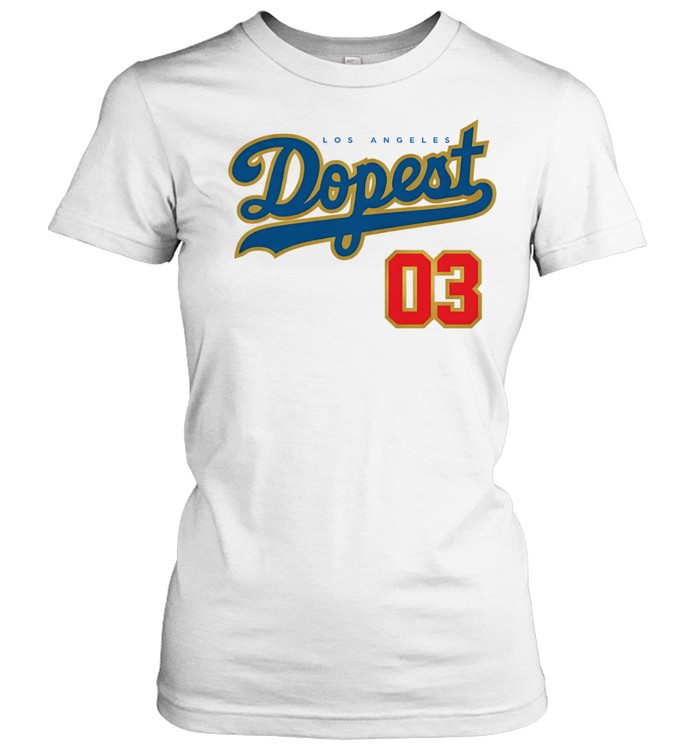 Los Angeles Dodgers Dopest 03 Streetwise Women T-Shirt