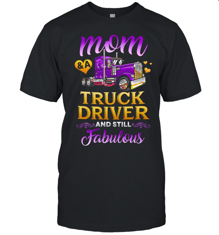 Mom Drives Hard And Still Shines Unisex T-Shirt