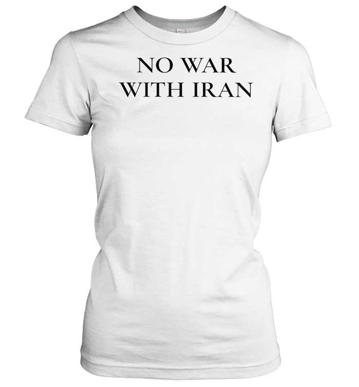 No War With Iran Graphic Women T-Shirt