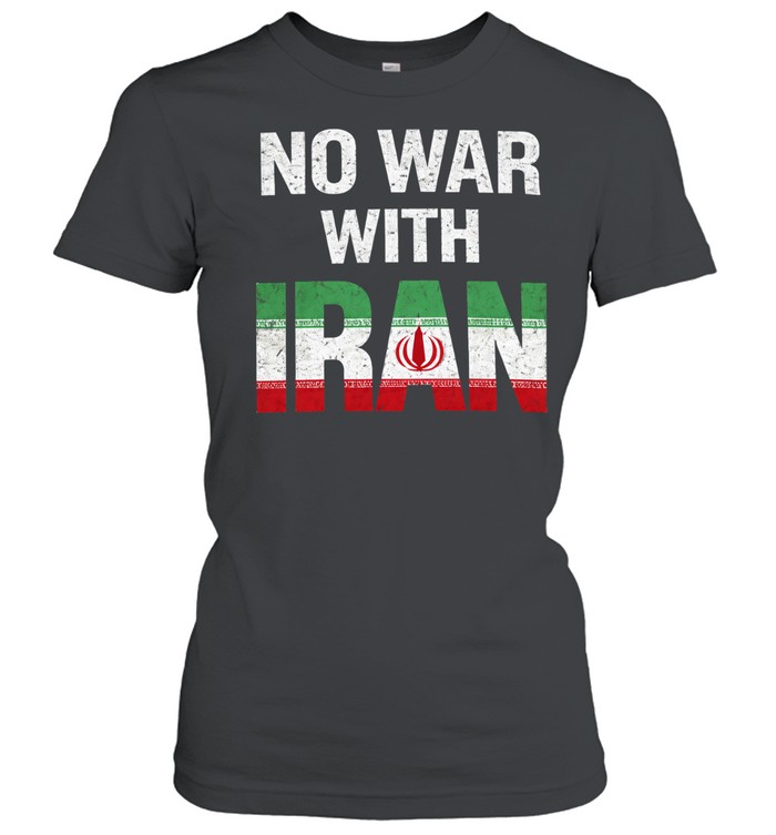 No War With Iran Peace Protest Women T-Shirt