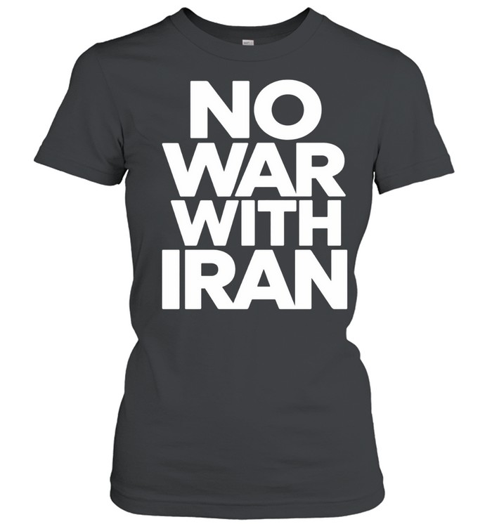 No War With Iran Peace Women T-Shirt