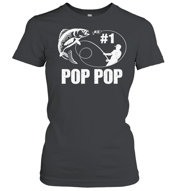 Pop Pop Fishing Fisherman Best Fathers Day Women T-Shirt