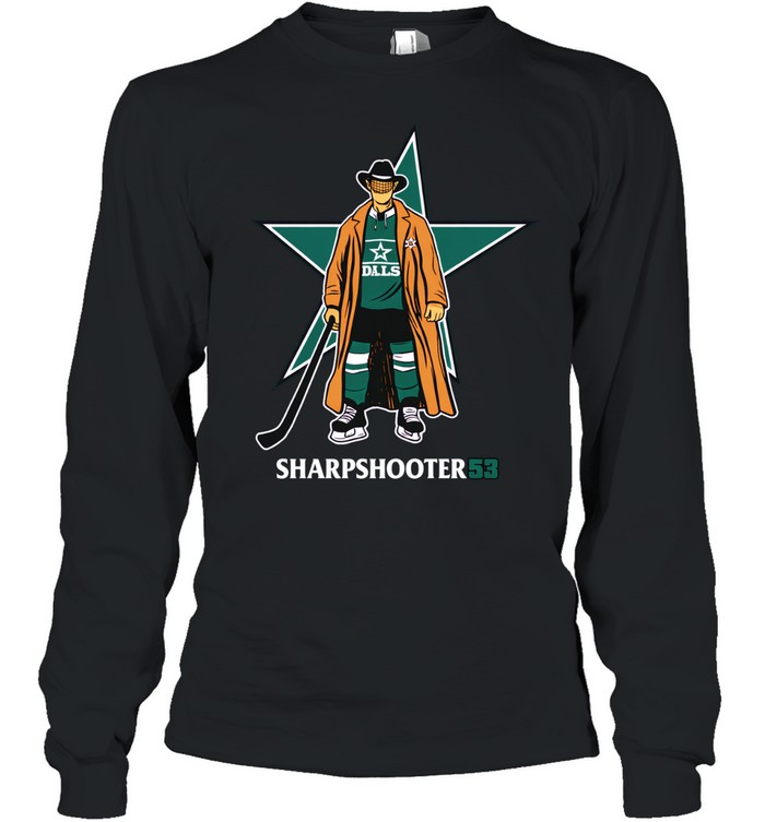 Sharpshooter 53 Wyatt Johnston Dallas Stars Long Sleeve Tee