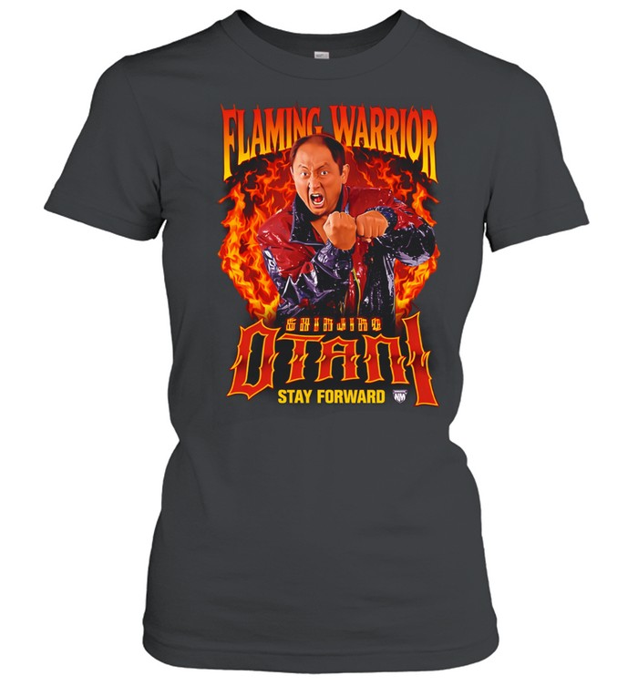 Shinjiro Otani Flaming Warrior Women T-Shirt