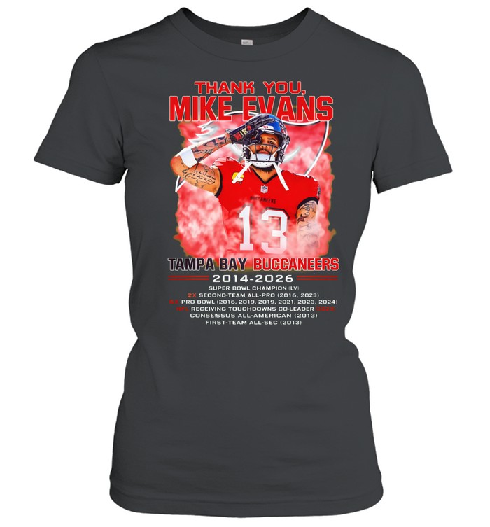 Thank You Mike Evans Tampa Bay Buccaneers 2014-2026 Women T-Shirt